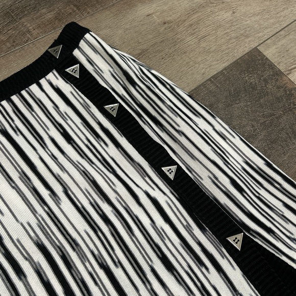 Missoni space dyed knit mini skirt in black and white - Picture 4 of 8